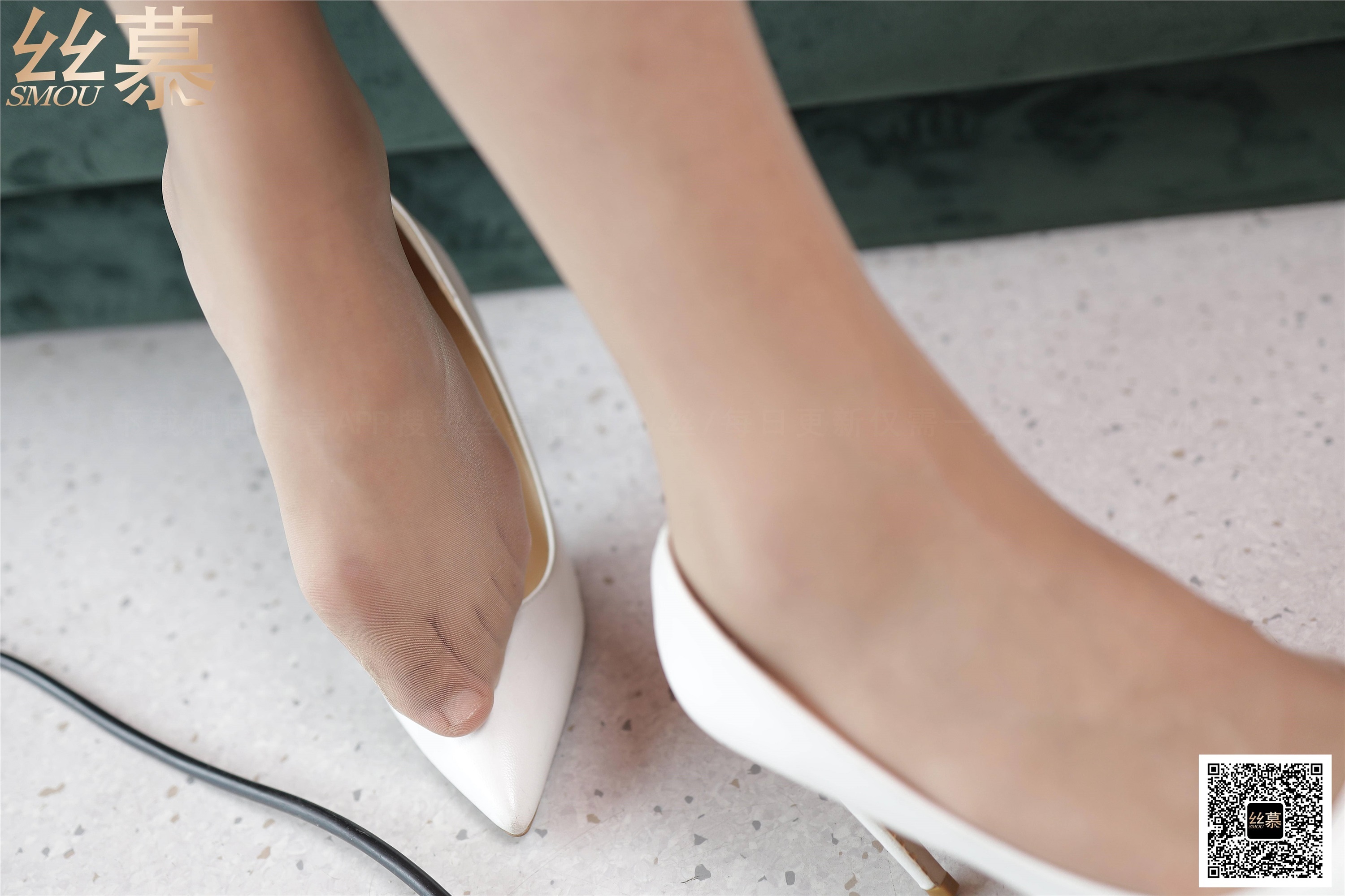 丝慕写真 SM414 天天一元 模特：新模《BONAS空气感透明袜》